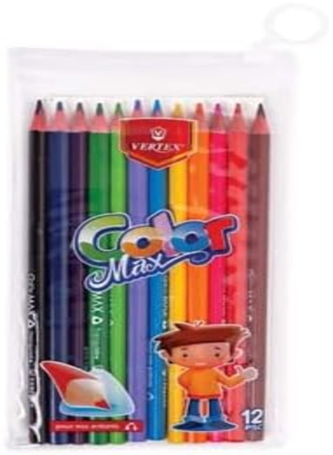 Vertex Triangle Wood Color Set 12 pcs - Multi Color